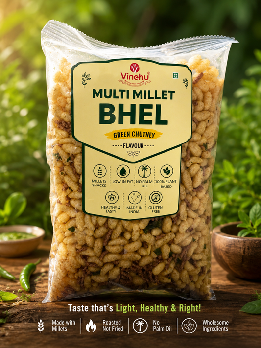 VINEHU Multi Millet Bhel - Green Chutney Flavour